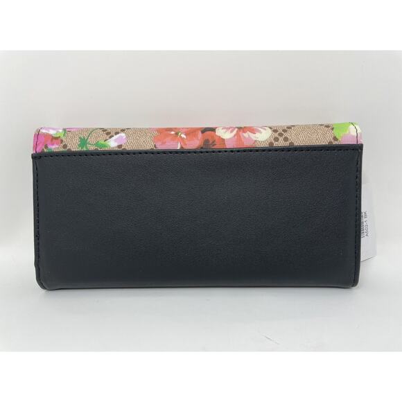 AR NEW YORK Wristlet Wallet Tan And Black Floral New - Picture 2 of 7